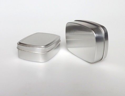 100ml Square Aluminum Box 84 * 64 * 26  Soap Tea Sugar Biscuit Packaging Metal Box